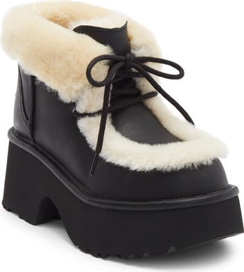 UGG ブーツ Esmee Leather Lace Up ブラック Amazon.com | UGG Women's Esmee Leather Lace Up Boot, Black, 8
