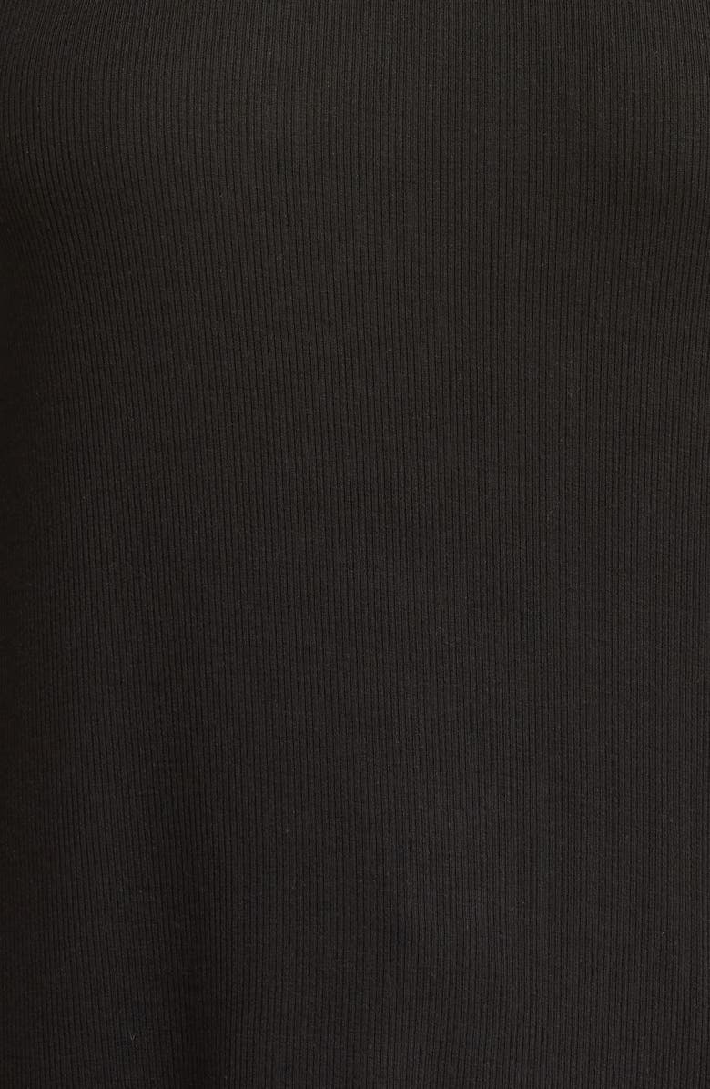 Nordstrom Moonlight Eco Easy Rib Pajamas, Alternate, color, Black