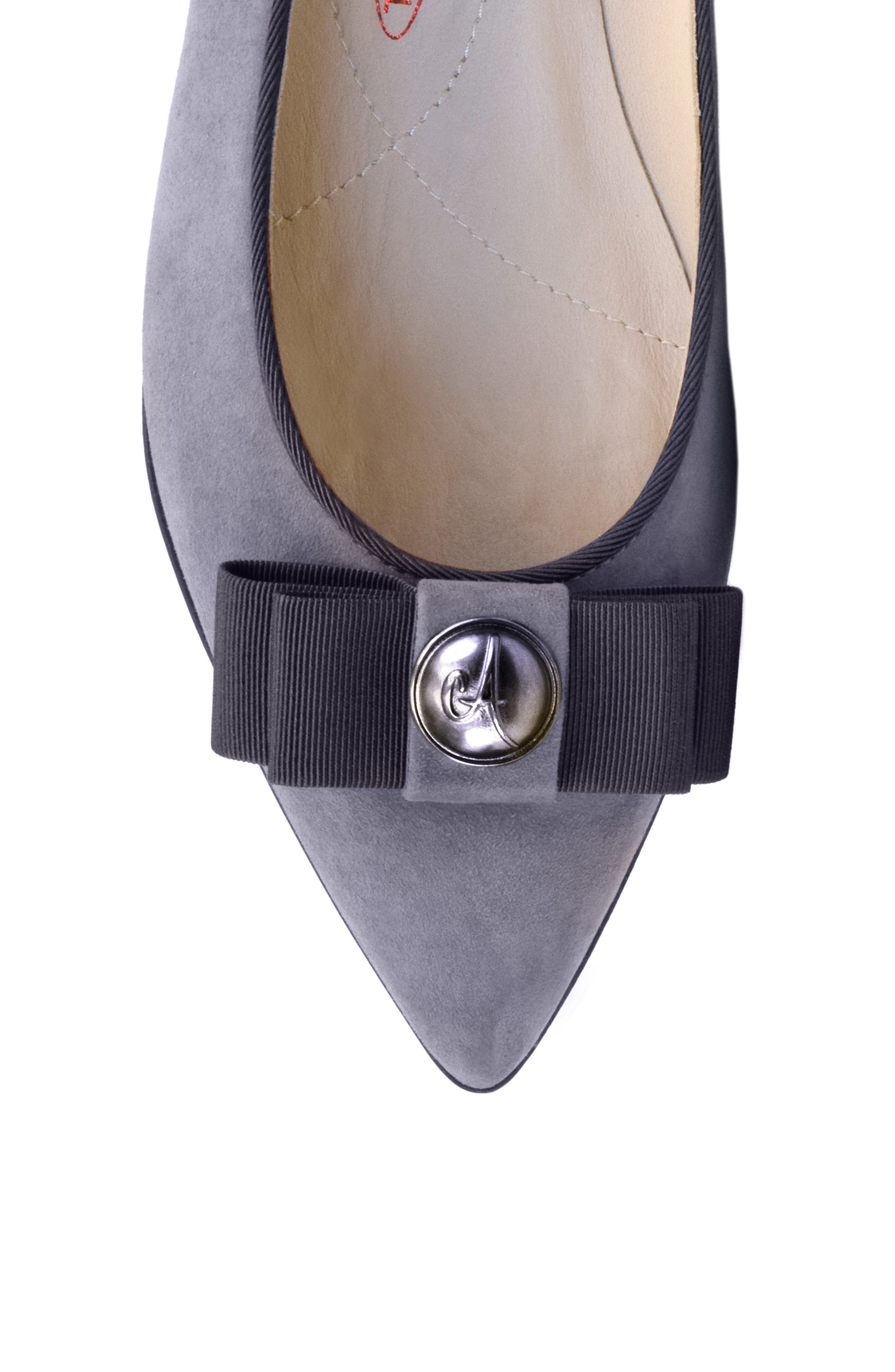 Ares Bow Pump, Alternate, color, LIGHT GREY SUEDE