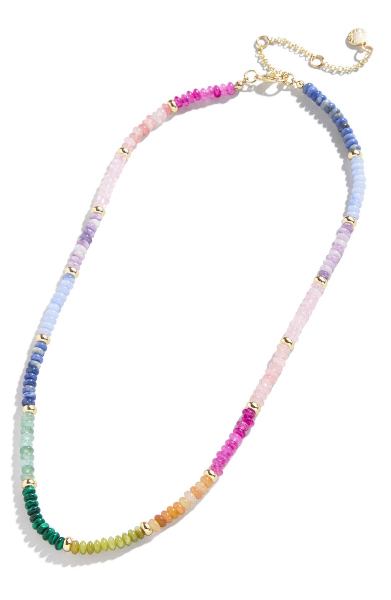 BaubleBar Eleanor Beaded Necklace, Main, color, 