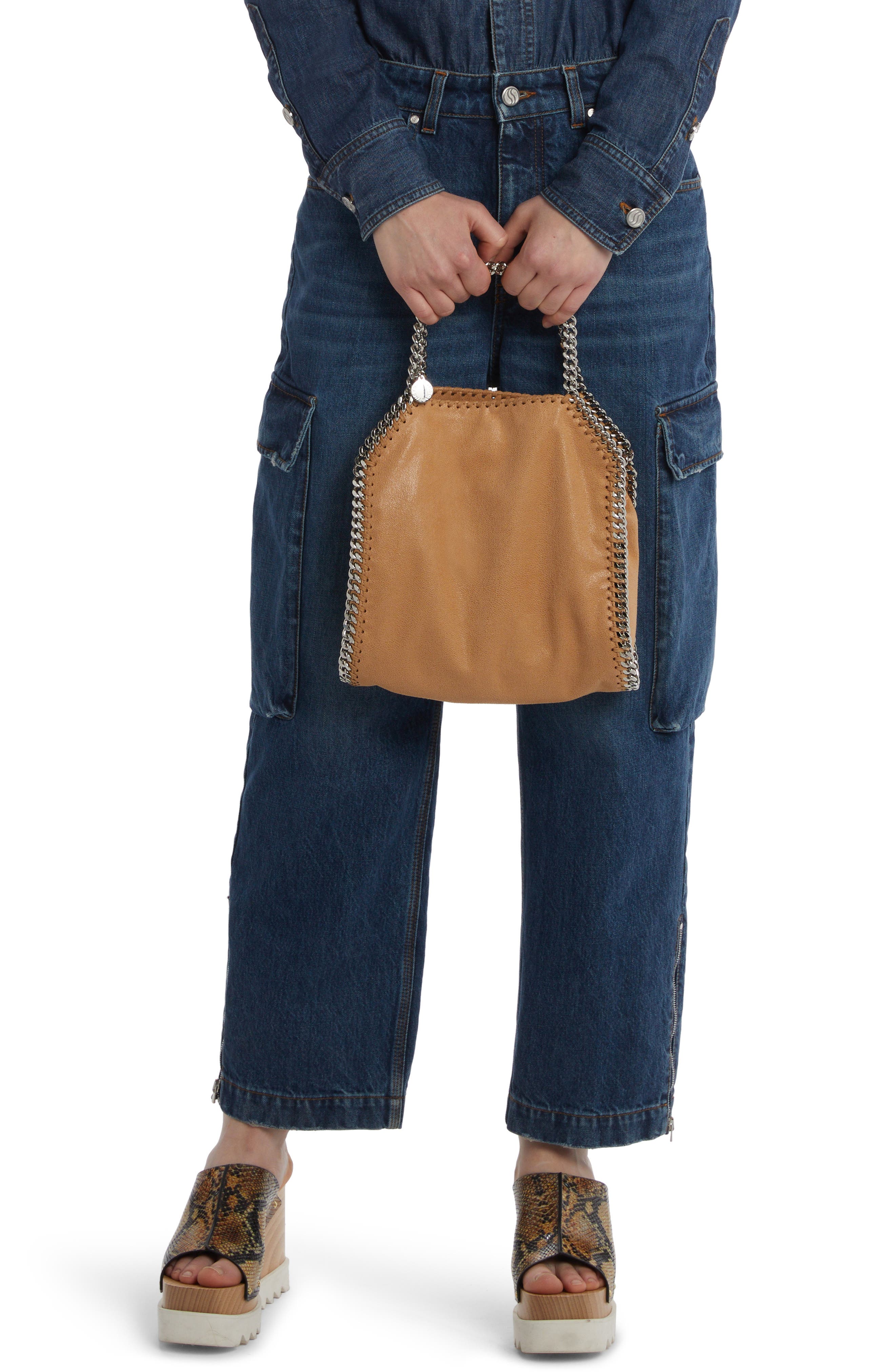 Stella McCartney Mini Falabella Faux Leather Tote, Alternate, color, 