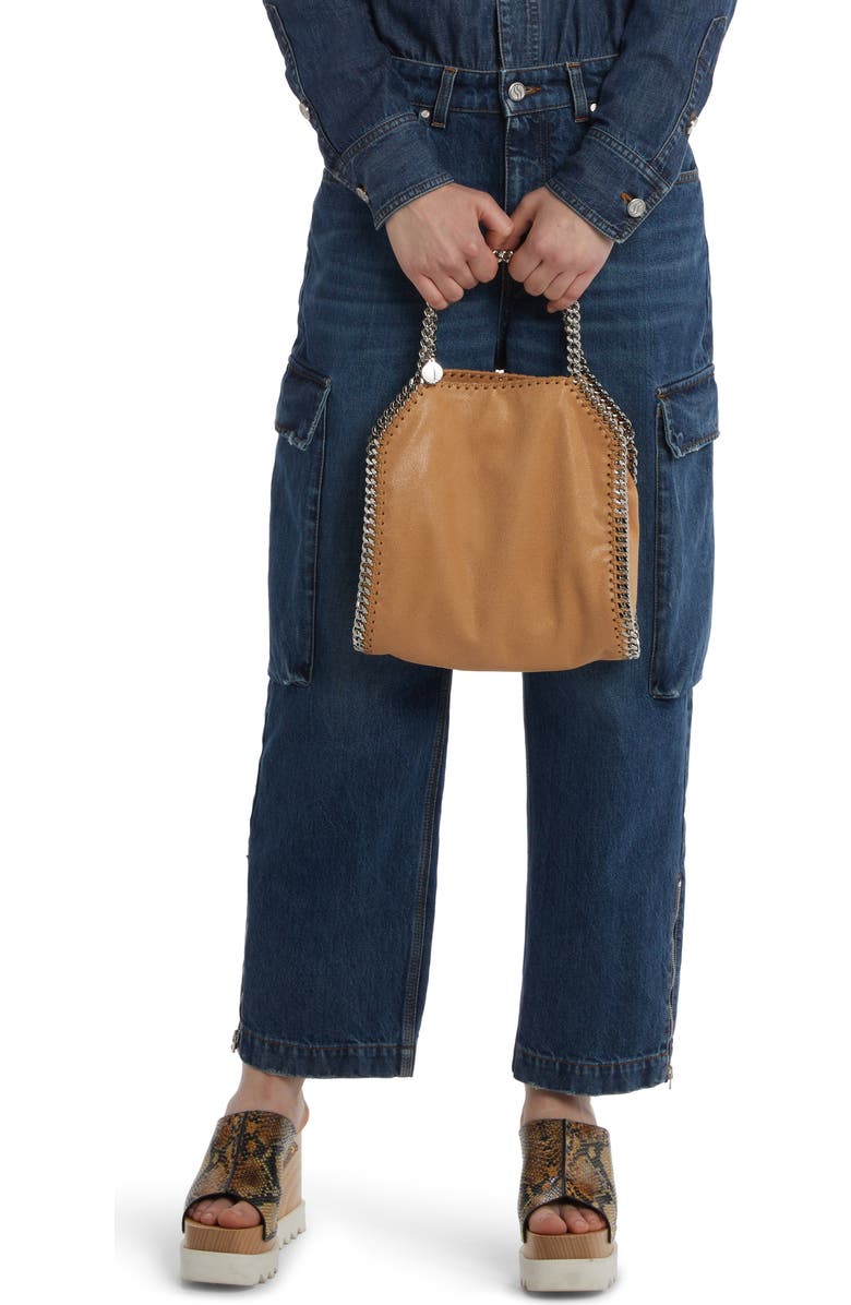 Stella McCartney Mini Falabella Faux Leather Tote, Alternate, color,