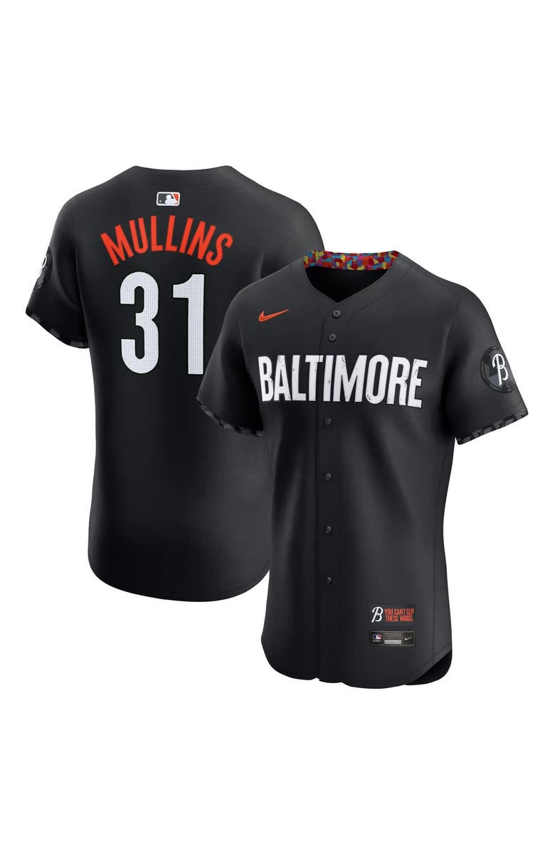 Nike Men's Nike Cedric Mullins Black Baltimore Orioles City Connect Elite Player Jersey, Main, color, 