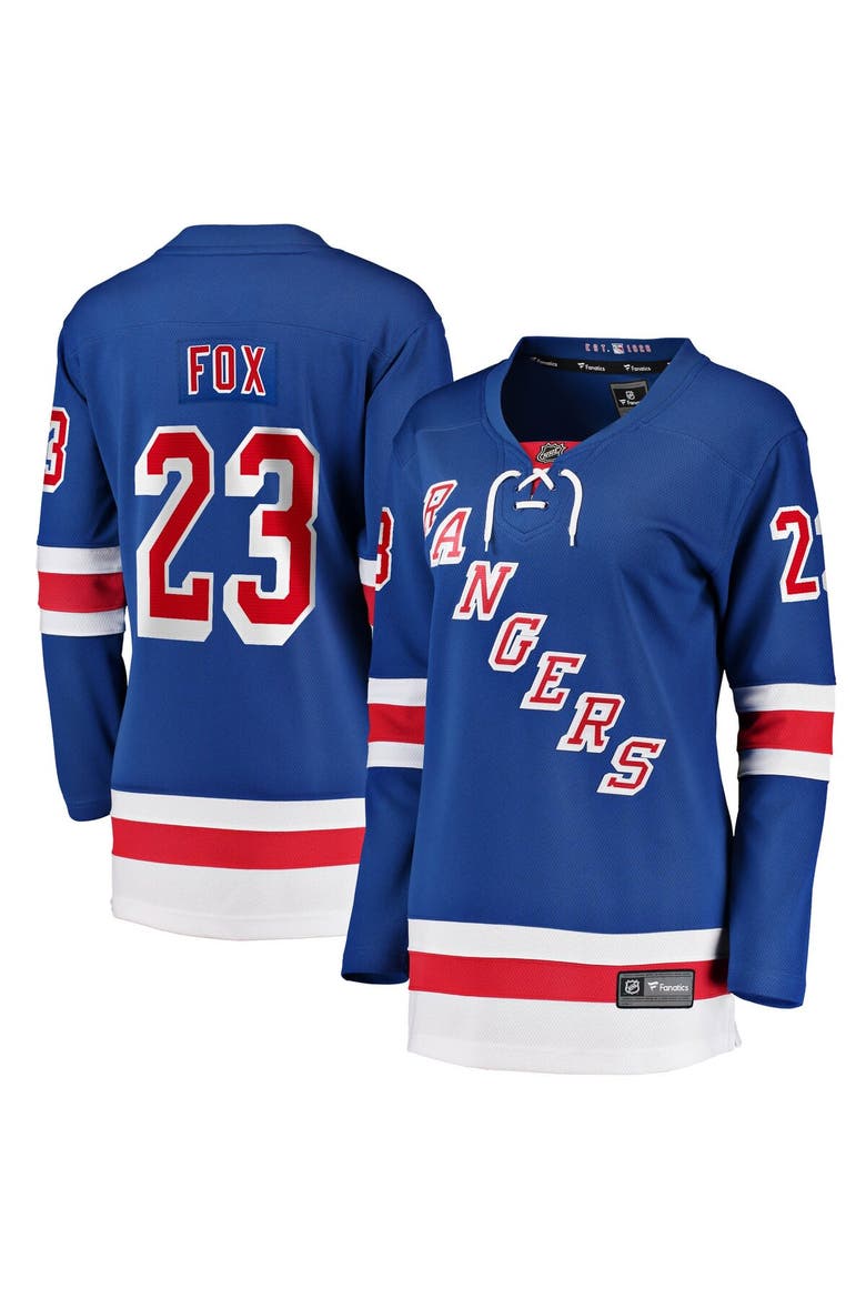 Women's Fanatics Adam Fox Blue New York Rangers Home Breakaway Jersey, Main, color, Blue