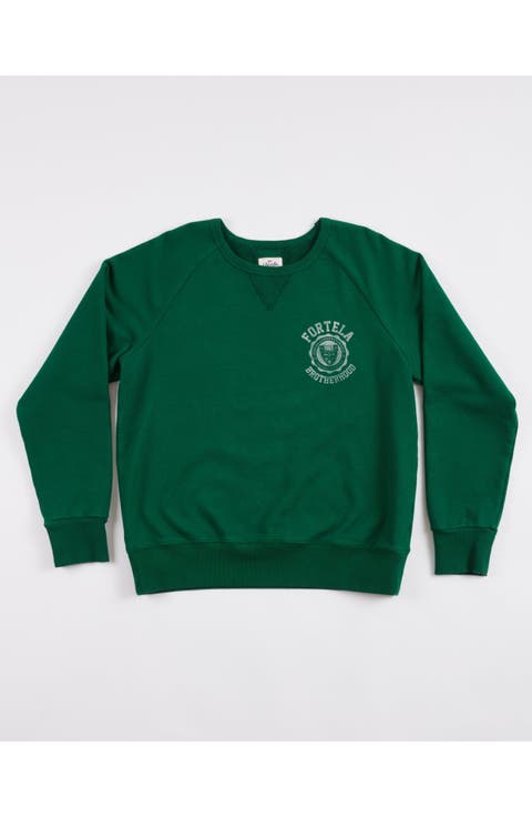 Harvard Fleece Jersey Raglan Sleeve Sweatshirt