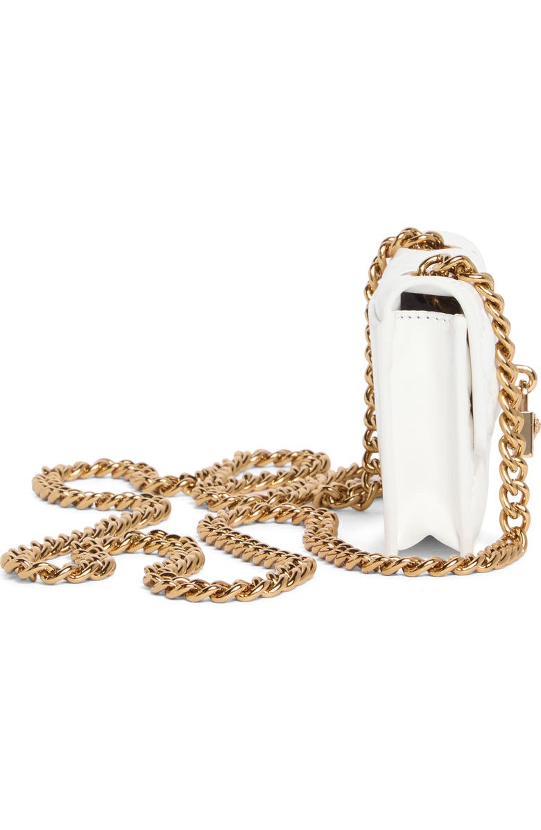 Kurt Geiger London Micro Brixton Quilted Crossbody Bag, Alternate, color, White