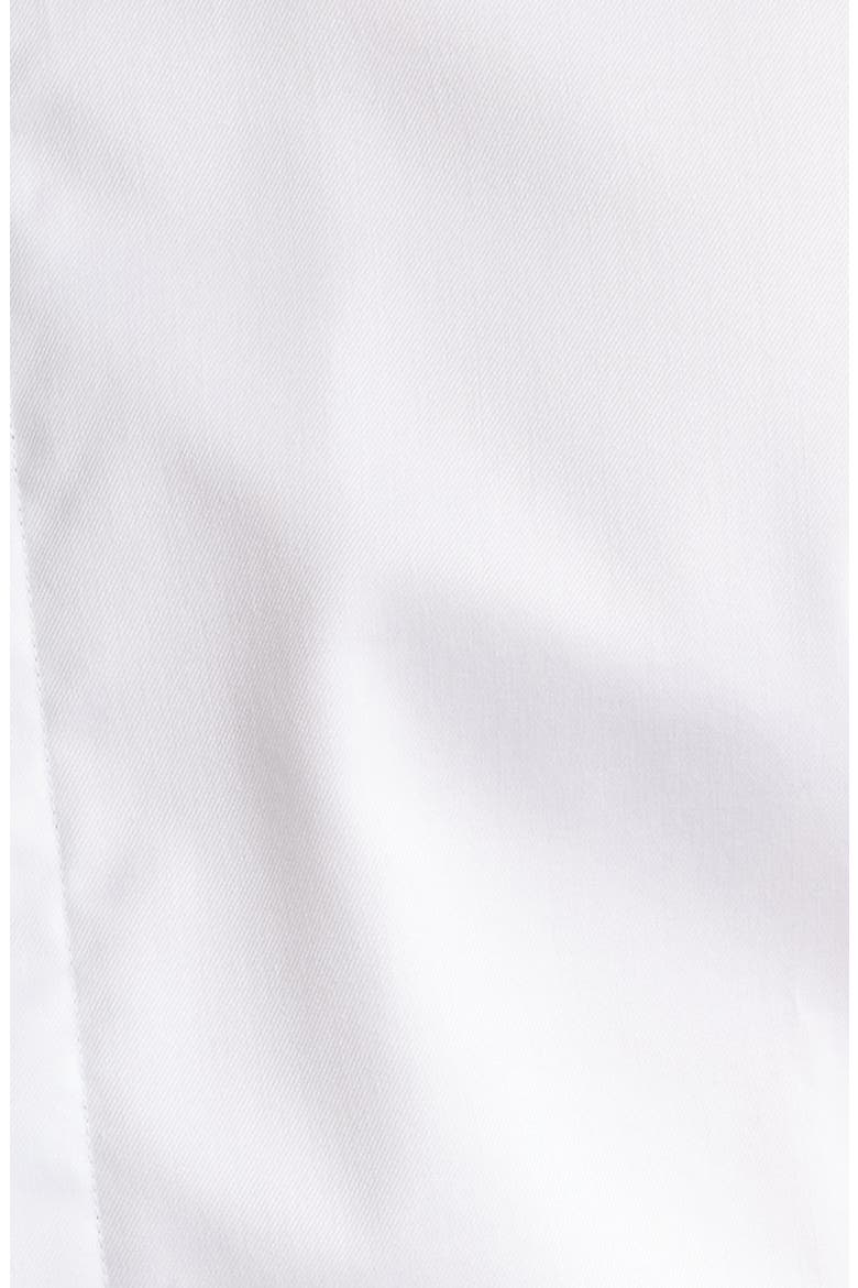 Slim Fit White Non-Iron Cotton Twill Tuxedo Shirt, Alternate, color, WHITE