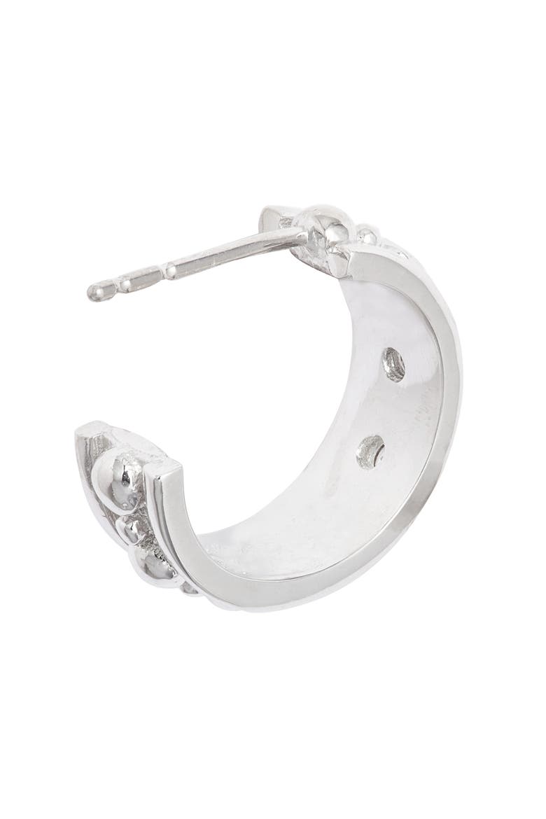 Dew Drop Méditerranée Hoop Earrings, Alternate, color, SILVER