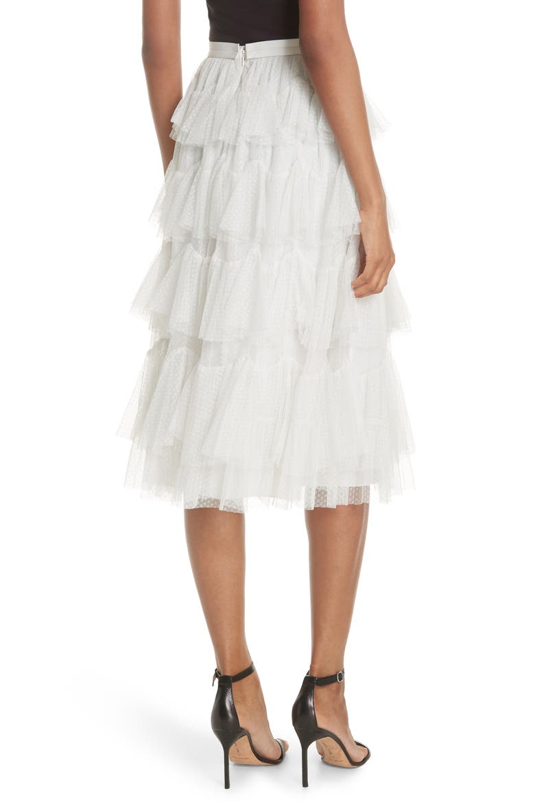 Tiered Tulle Skirt, Alternate, color, PEARL
