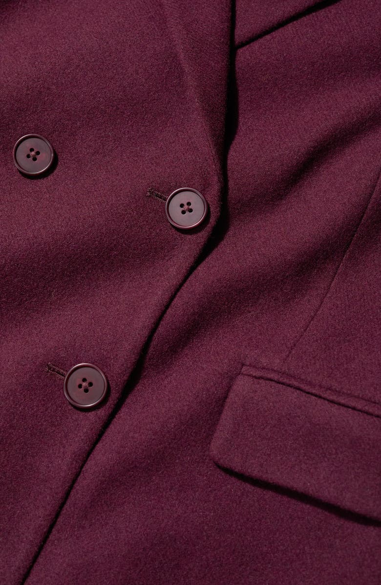 Seasalt Cornwall Lowena Double Breasted Recycled Wool Blend Blazer, Alternate, color, Dark Hellebore