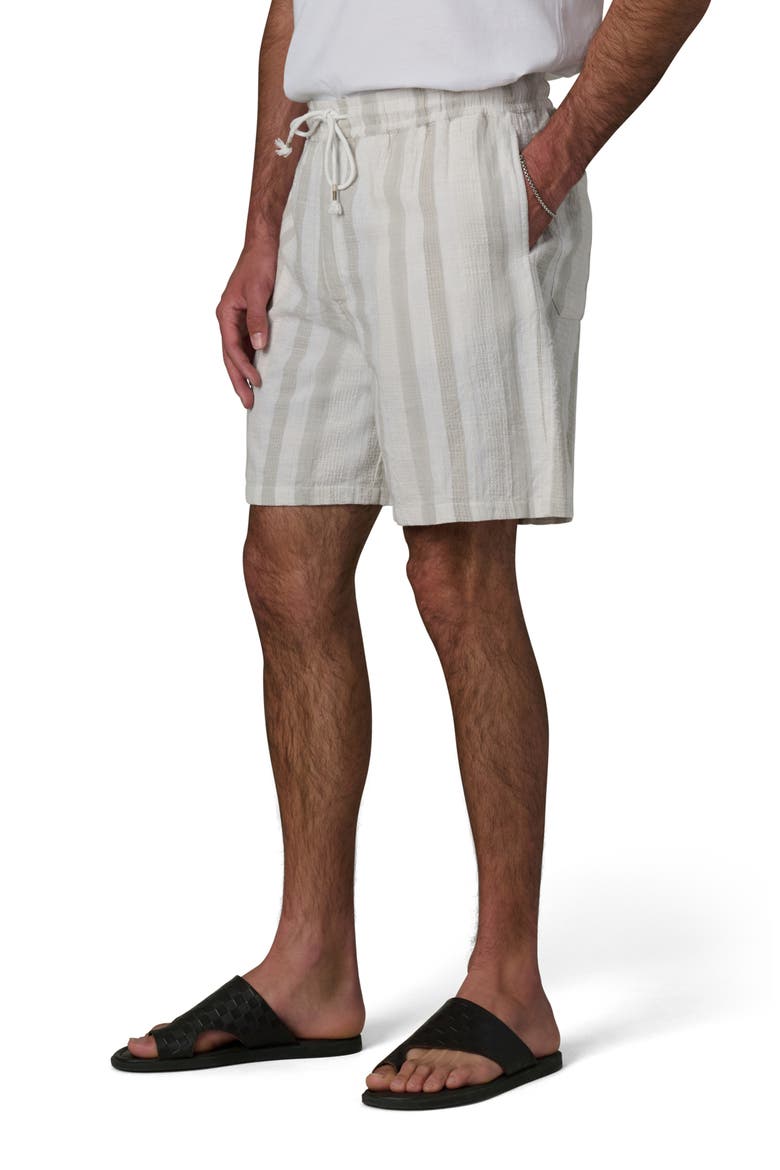 Cabana Dobby Stripe Drawstring Shorts, Alternate, color, GREY STRIPE