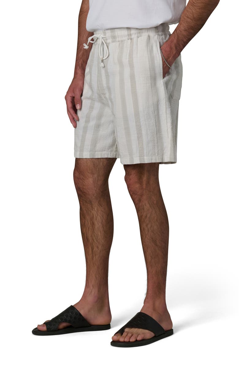 Joe's Cabana Dobby Stripe Drawstring Shorts, Alternate, color, Grey Stripe