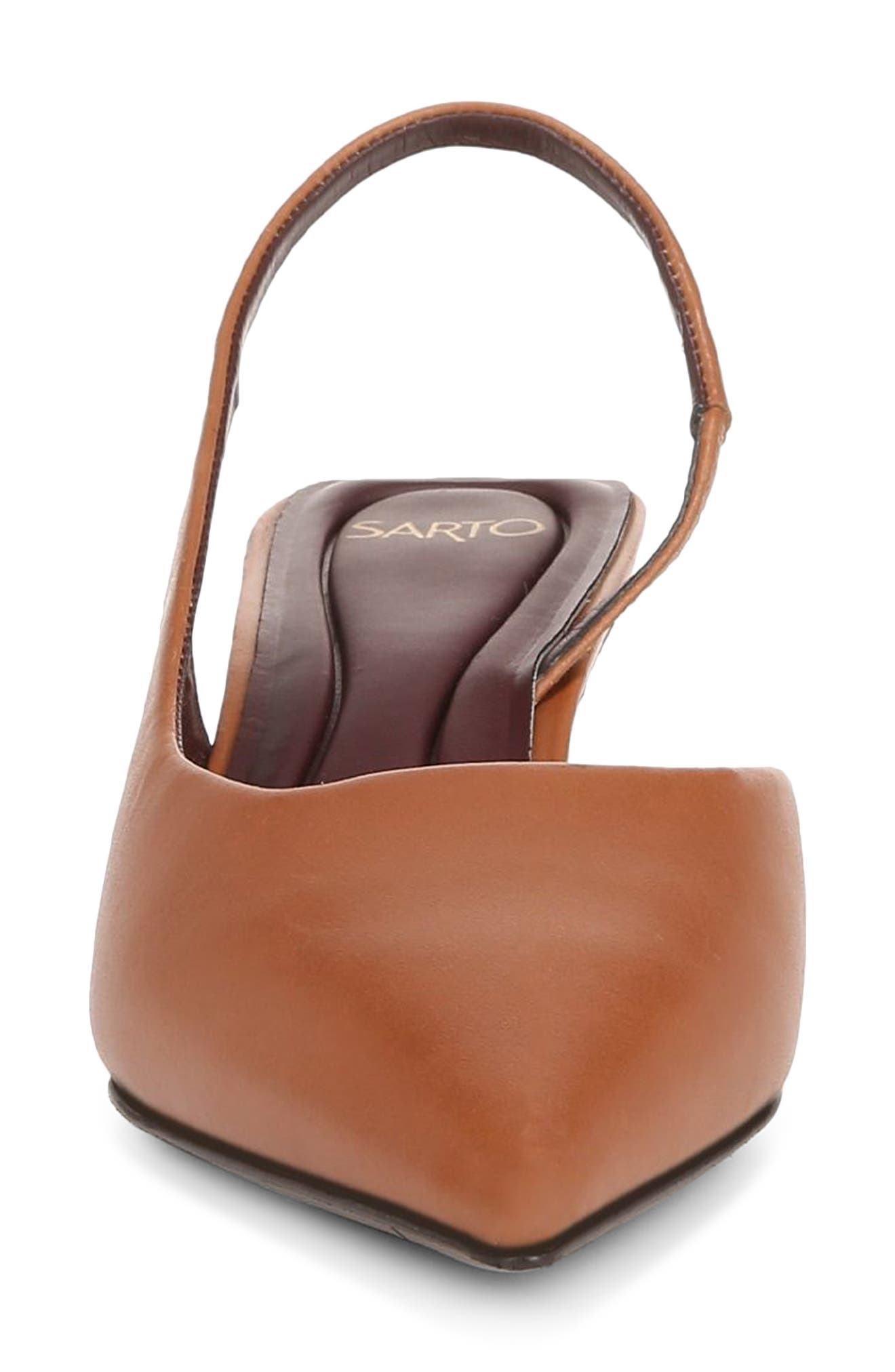 Devin Kitten Heel Slingback Pump, Alternate, color, RICH COGNAC