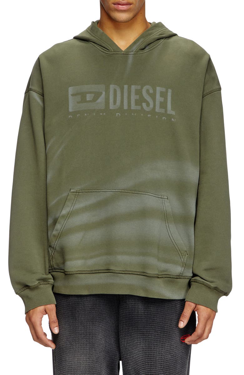 DIESEL<sup>®</sup> S-Boxt-Hood-R9 Graphic Hoodie, Main, color, Olive/ Green