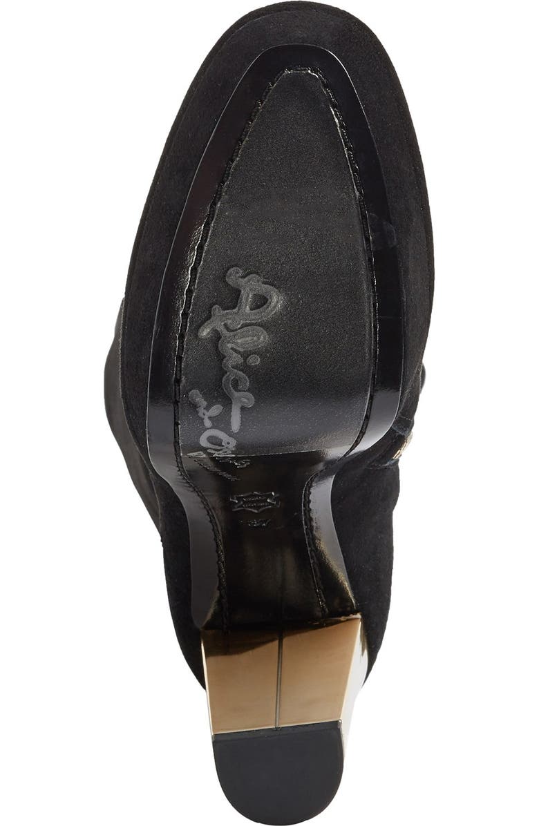 Alice + Olivia 'Hayes' Round Toe Platform Boot, Alternate, color,