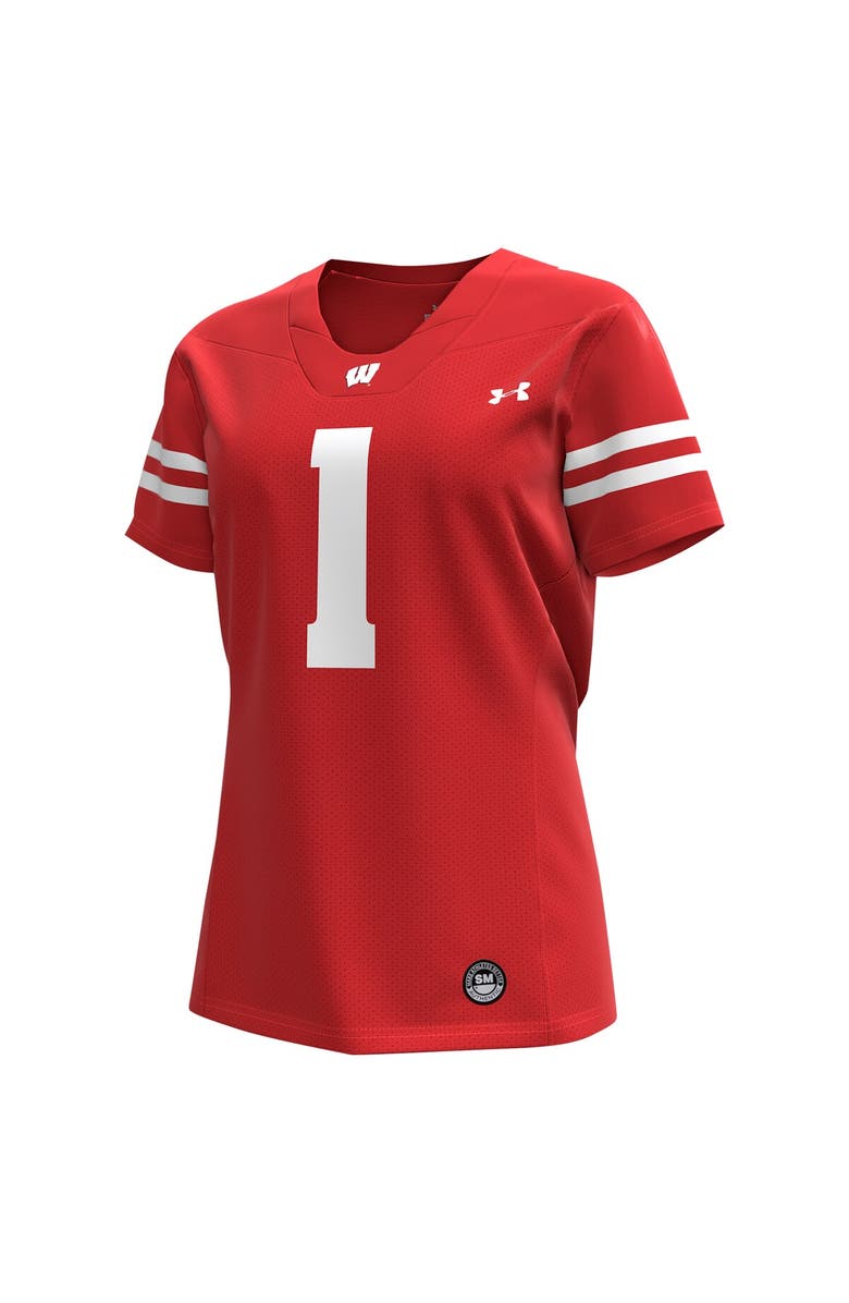 Under Armour Women's Under Armour #1 Red Wisconsin Badgers Replica Football Jersey, Alternate, color, Red