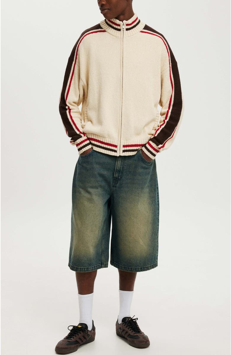 Cotton On Men's Knitted Bomber, Alternate, color, 