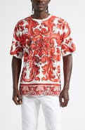 Dolce&Gabbana Majolica Print Graphic T-Shirt