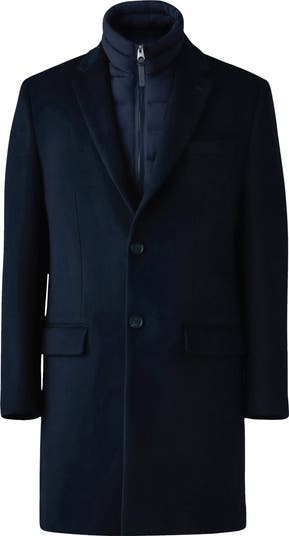 Skai-SLB Virgin Wool Coat with Removable Down Bib
