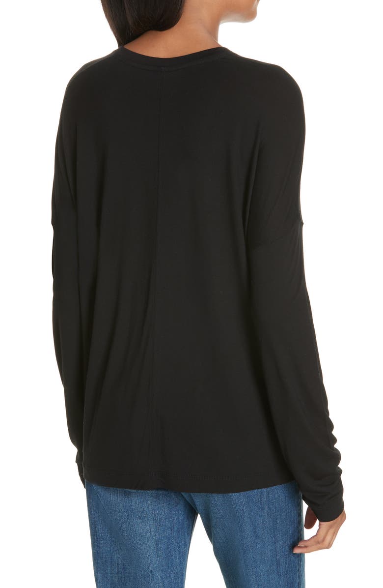 Vince Drop-Shoulder Jersey Top, Alternate, color,