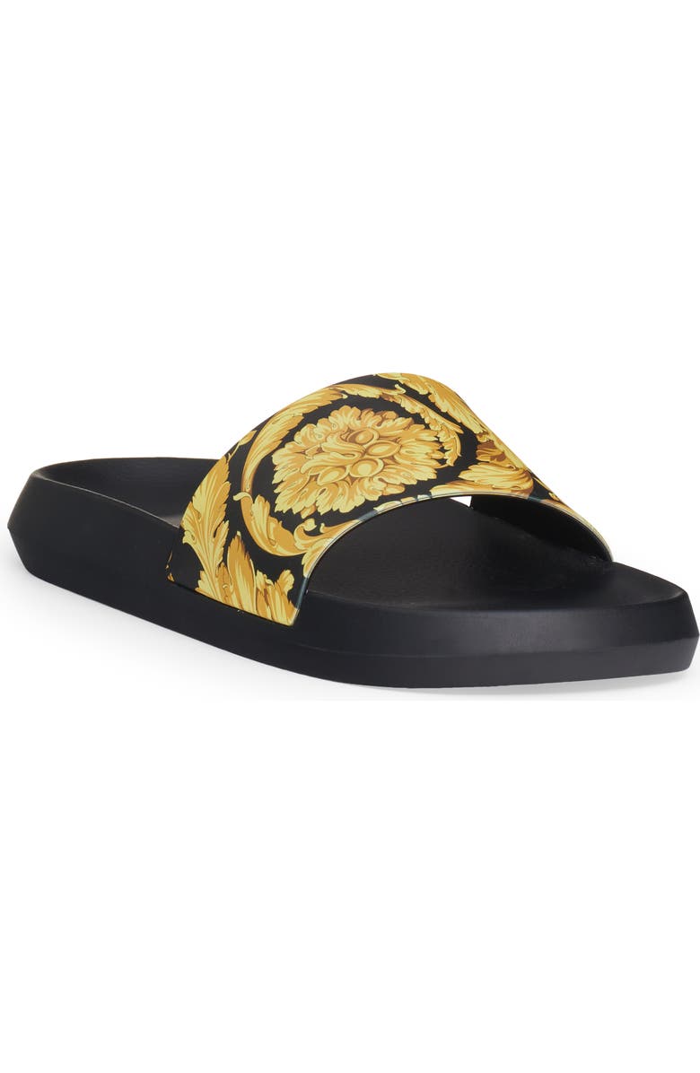 Versace Baroque Pool Slide Sandal, Main, color,