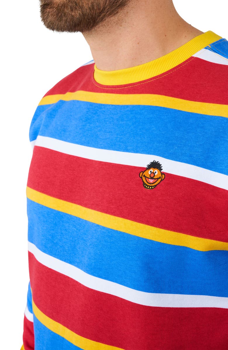 OppoSuits Ernie Sripe Cotton Blend Long Sleeve T-Shirt, Alternate, color, Miscellaneous