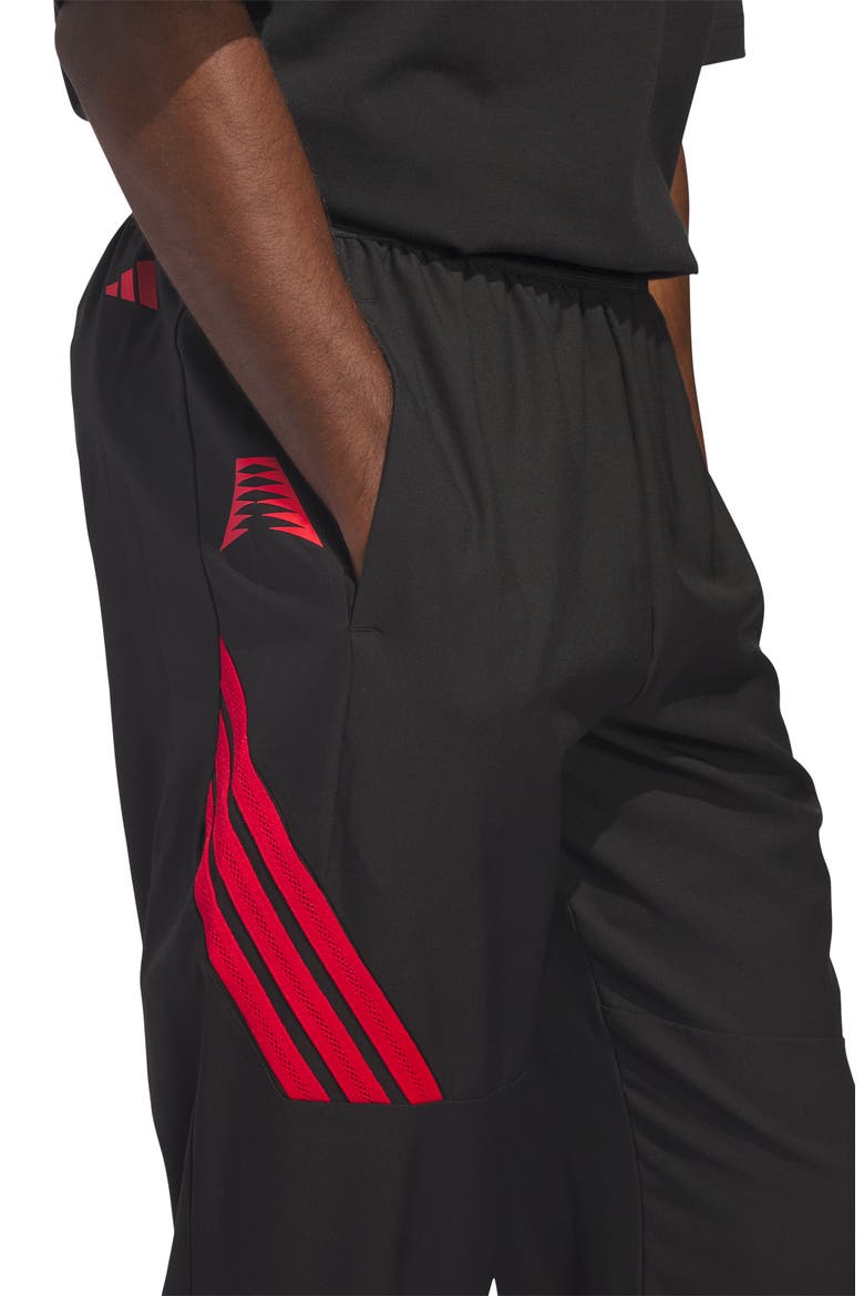 Anthony Edwards Crazy Lite Pants, Alternate, color, BLACK/ PURE RUBY