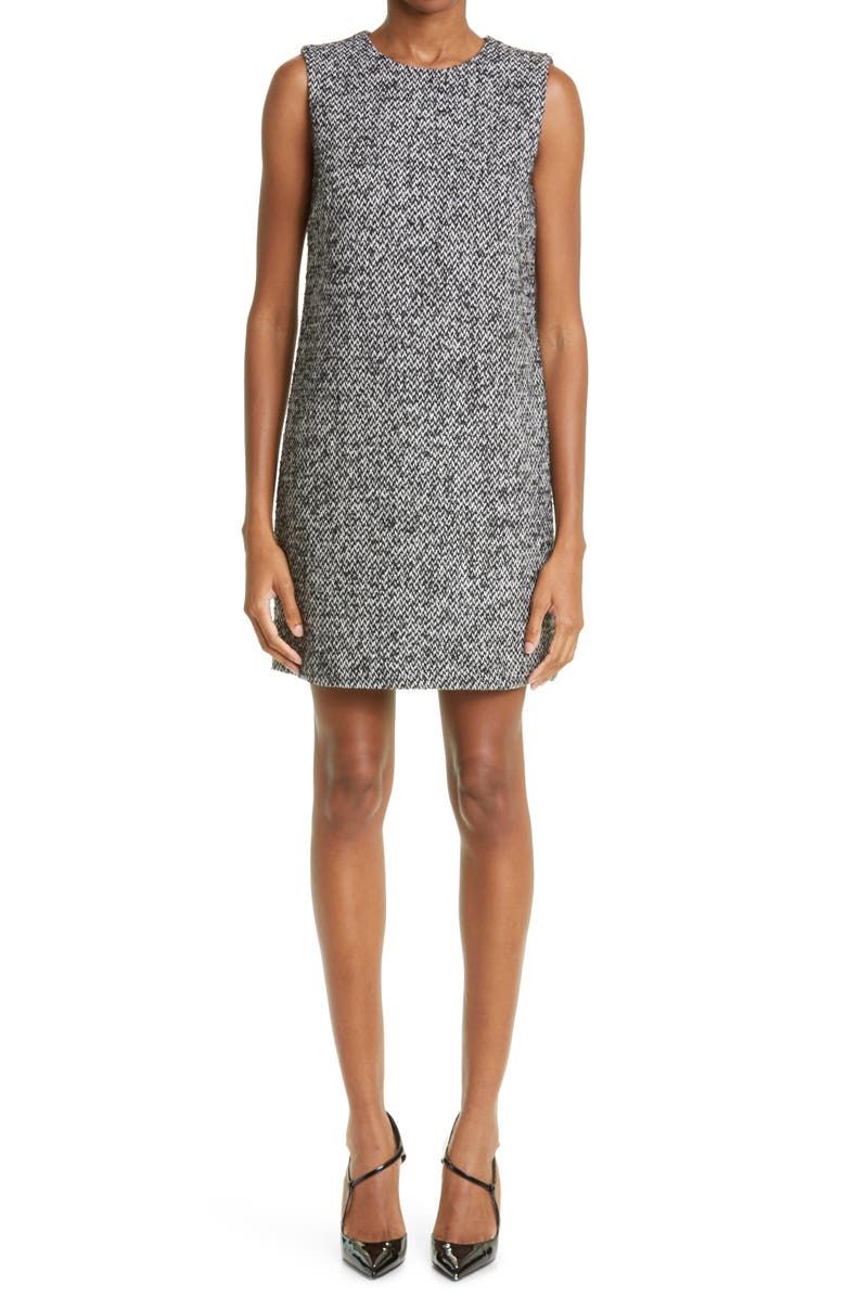 Dolce&Gabbana Sleeveless Tweed A-Line Minidress, Main, color,
