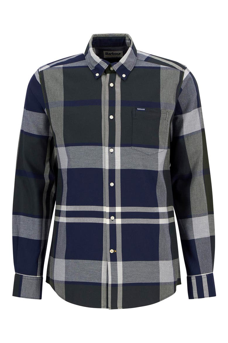 Dunoon Tailored Fit Plaid Button-Down Shirt, Alternate, color, FERNWOOD TARTAN