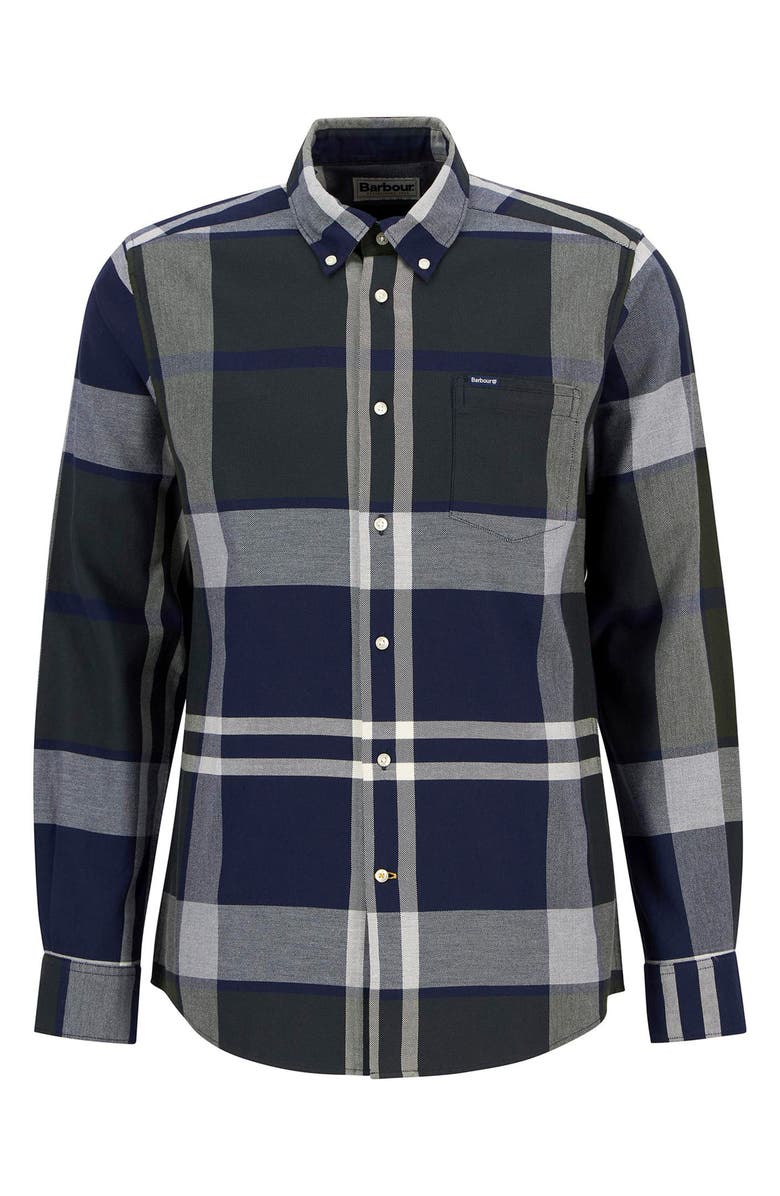 Barbour Dunoon Tailored Fit Plaid Button-Down Shirt, Alternate, color, Fernwood Tartan