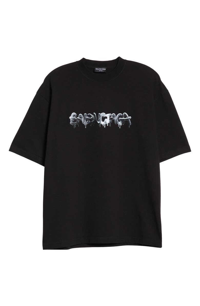 Balenciaga Balenicaga Graffiti Logo Graphic Tee, Alternate, color,