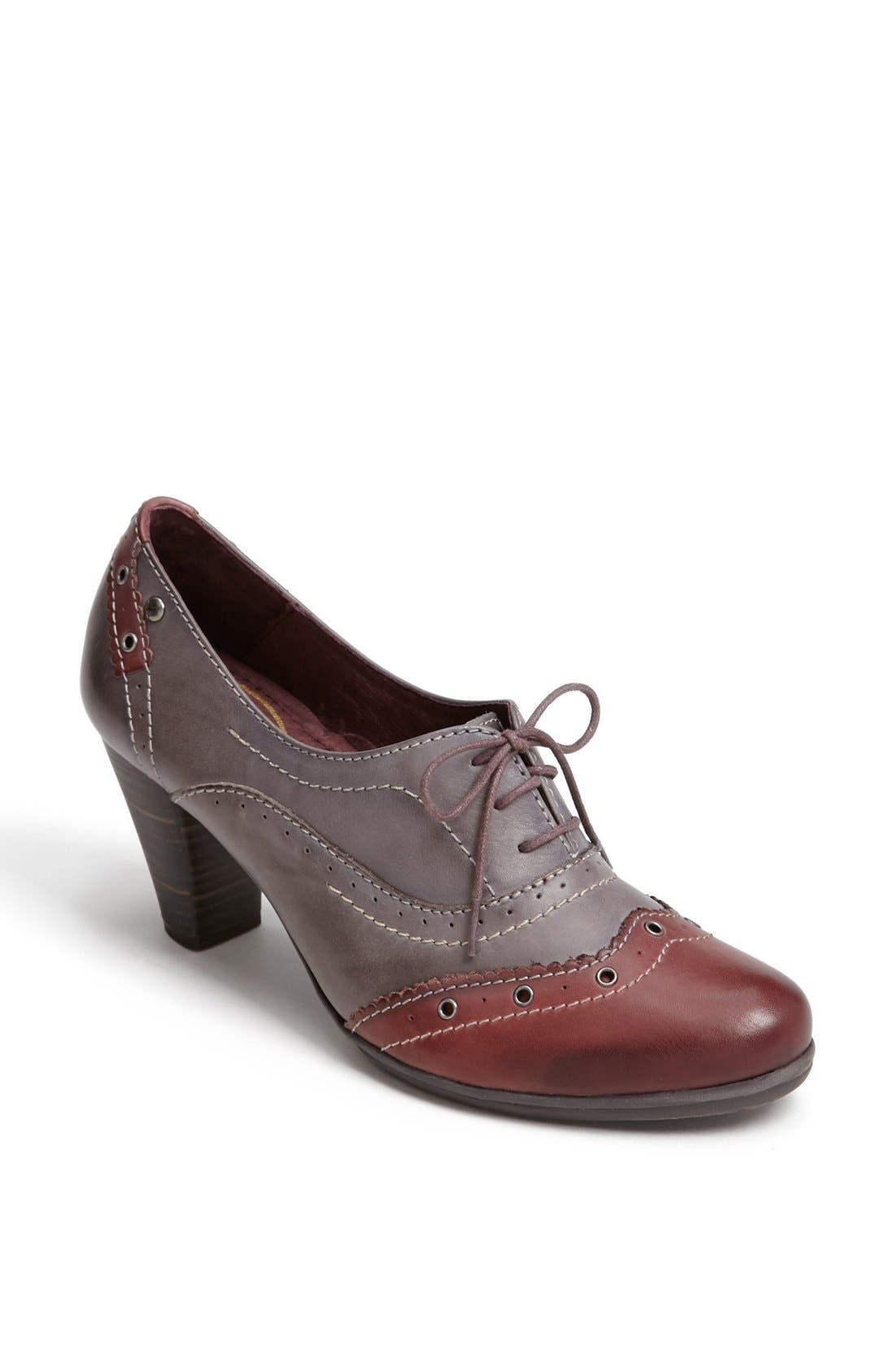 'Verona' Oxford Pump, Main, color, GREY