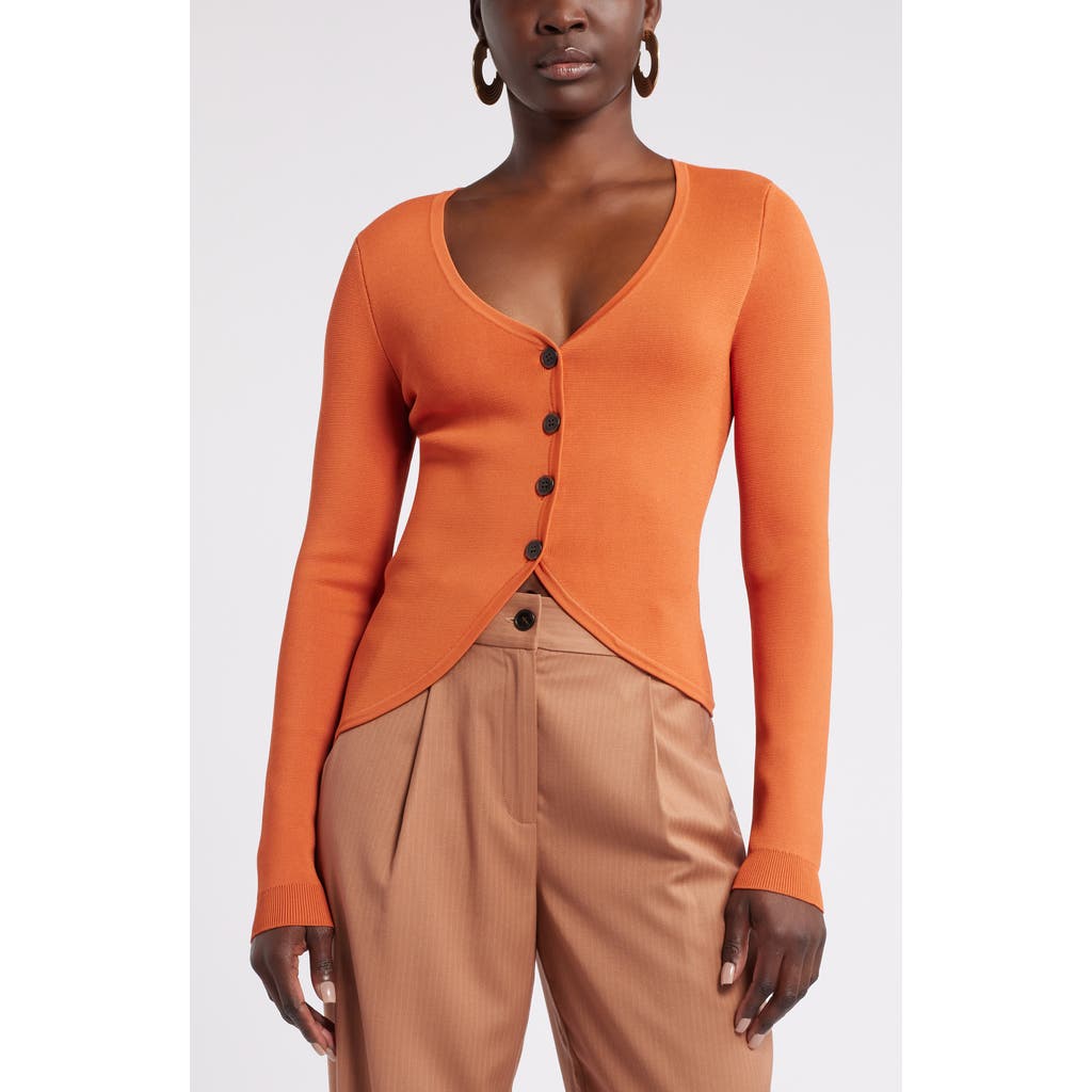 Nordstrom X Harlem's Fashion Row House Of Aama Uptown Cardigan In Orange