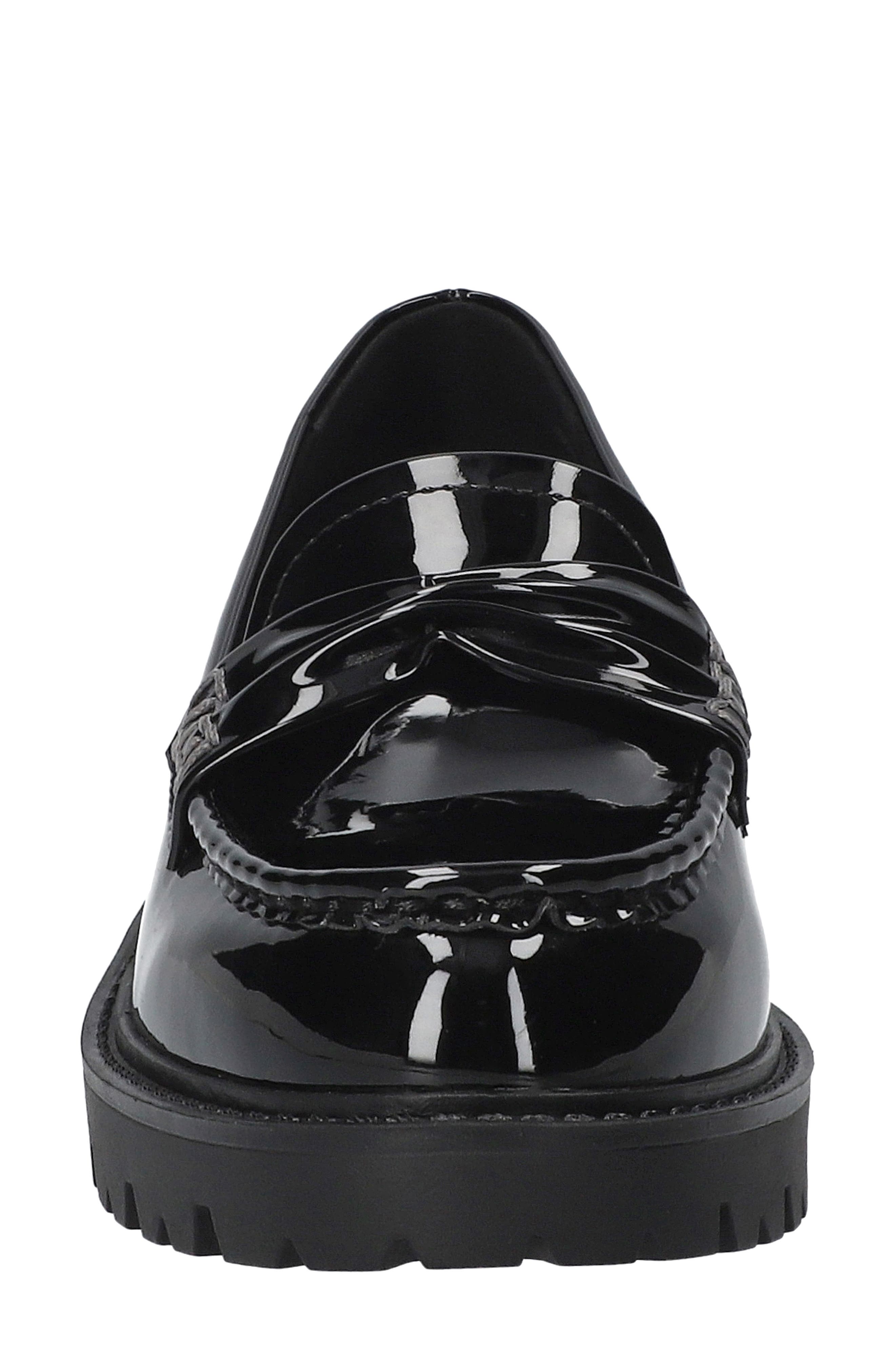 Avalon Lug Sole Loafer, Alternate, color, BLACK PATENT