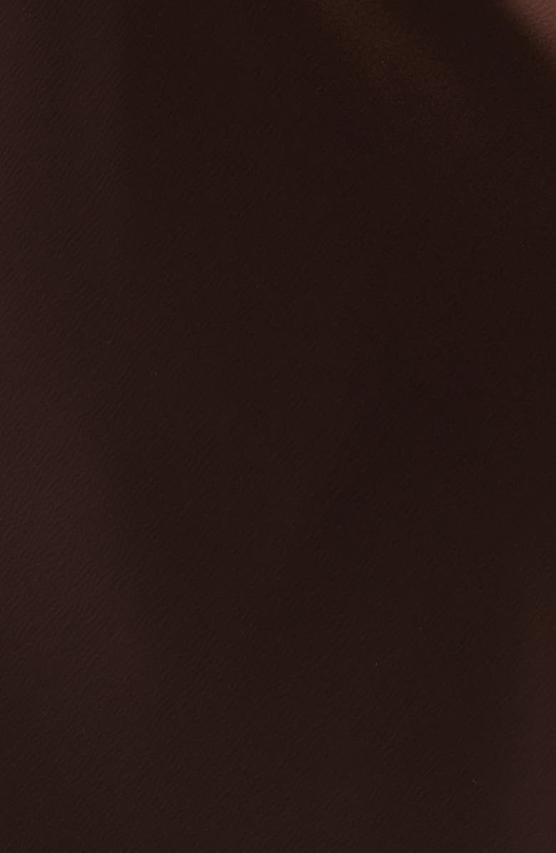 Anne Klein A-Line Satin Skirt, Alternate, color, Dark Chocolate