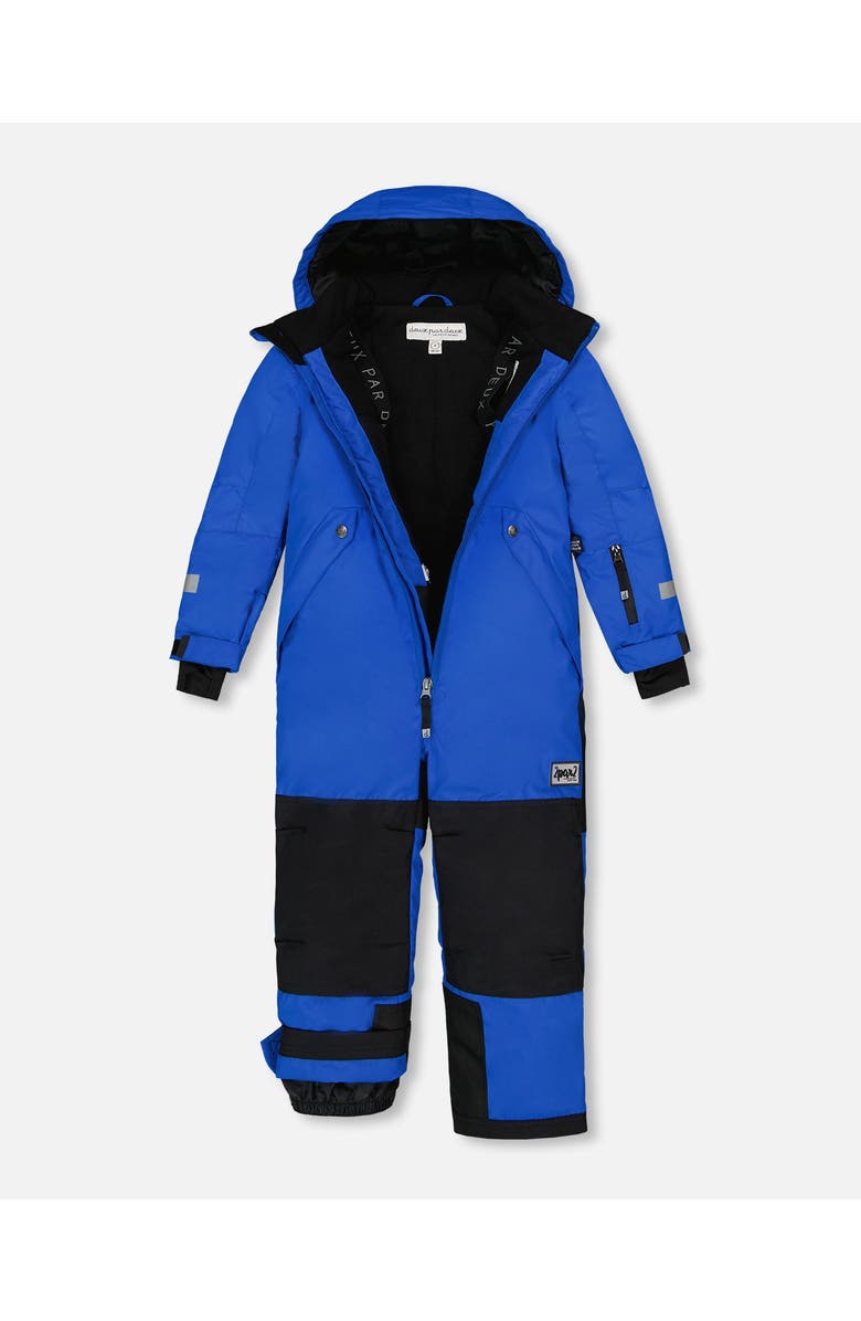 Deux par Deux Big Boy's One Piece Technical Snowsuit Royal Blue, Alternate, color, 