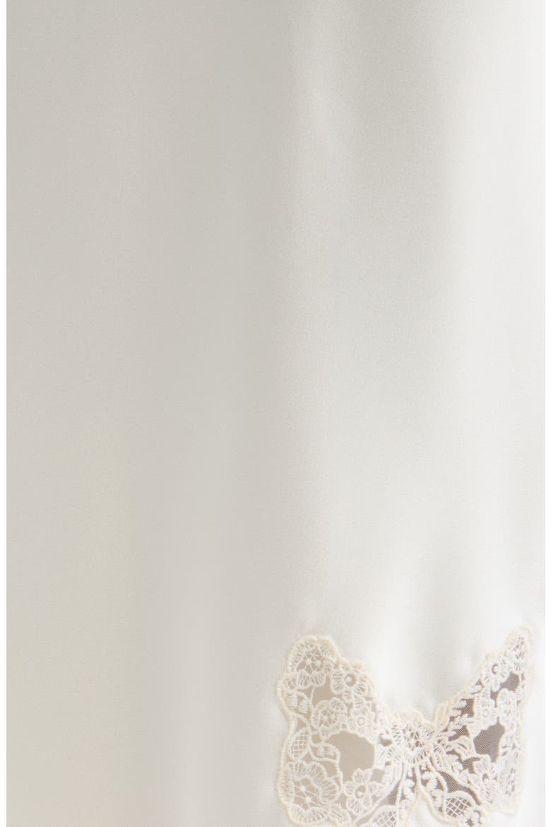 Avelaine Lace Trim Maxi Skirt, Alternate, color, ALABASTER GLOW