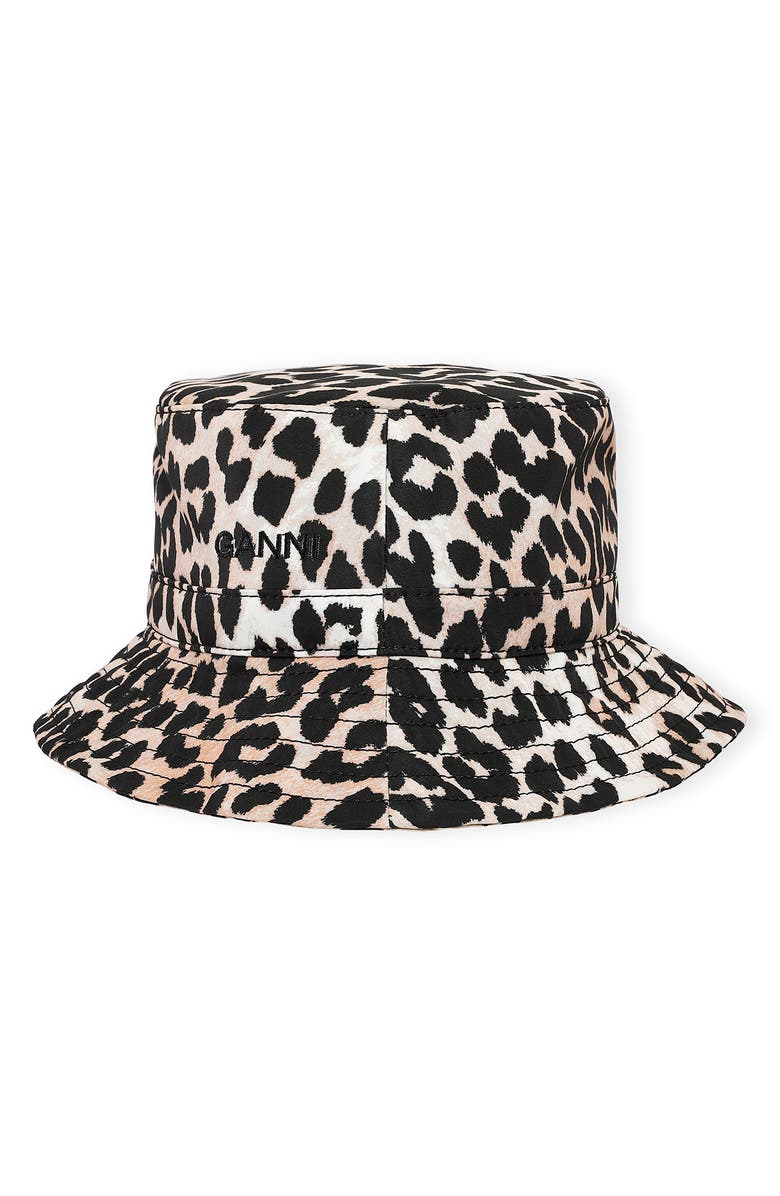 Ganni Recycled Polyester Bucket Hat, Main, color,
