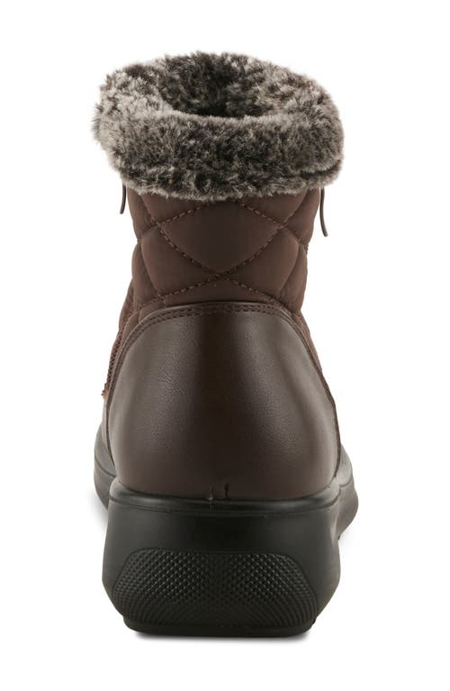 Flexus By Spring Step Alama Waterproof Winter Boot In Brown