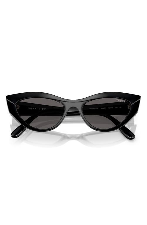 Shop Vogue 52mm Polarized Cat Eye Sunglasses
