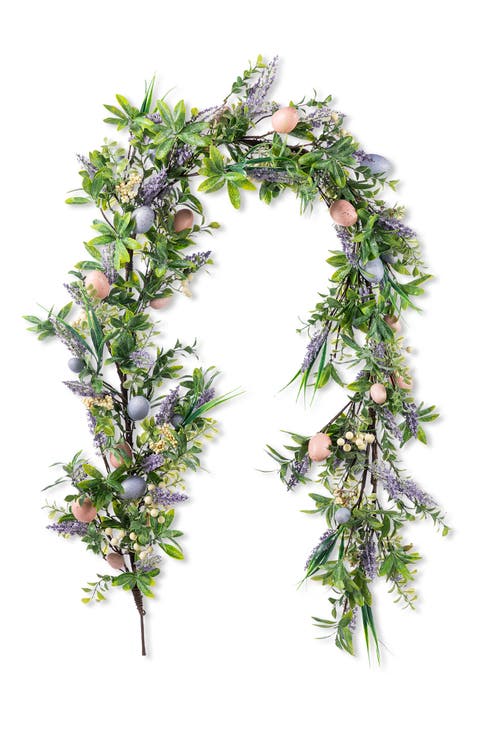 72"L Easter Egg & Lavender Garland