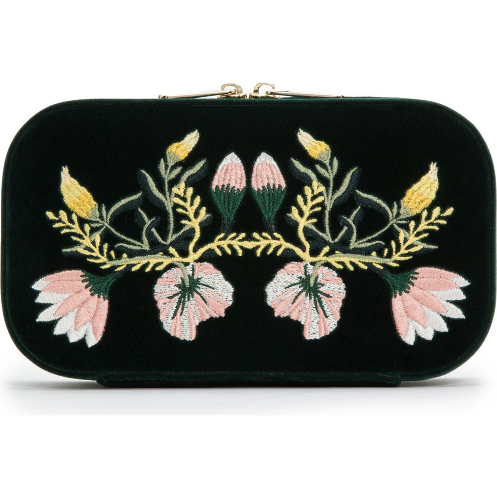 Wolf Zoe Travel Zip Case In Green