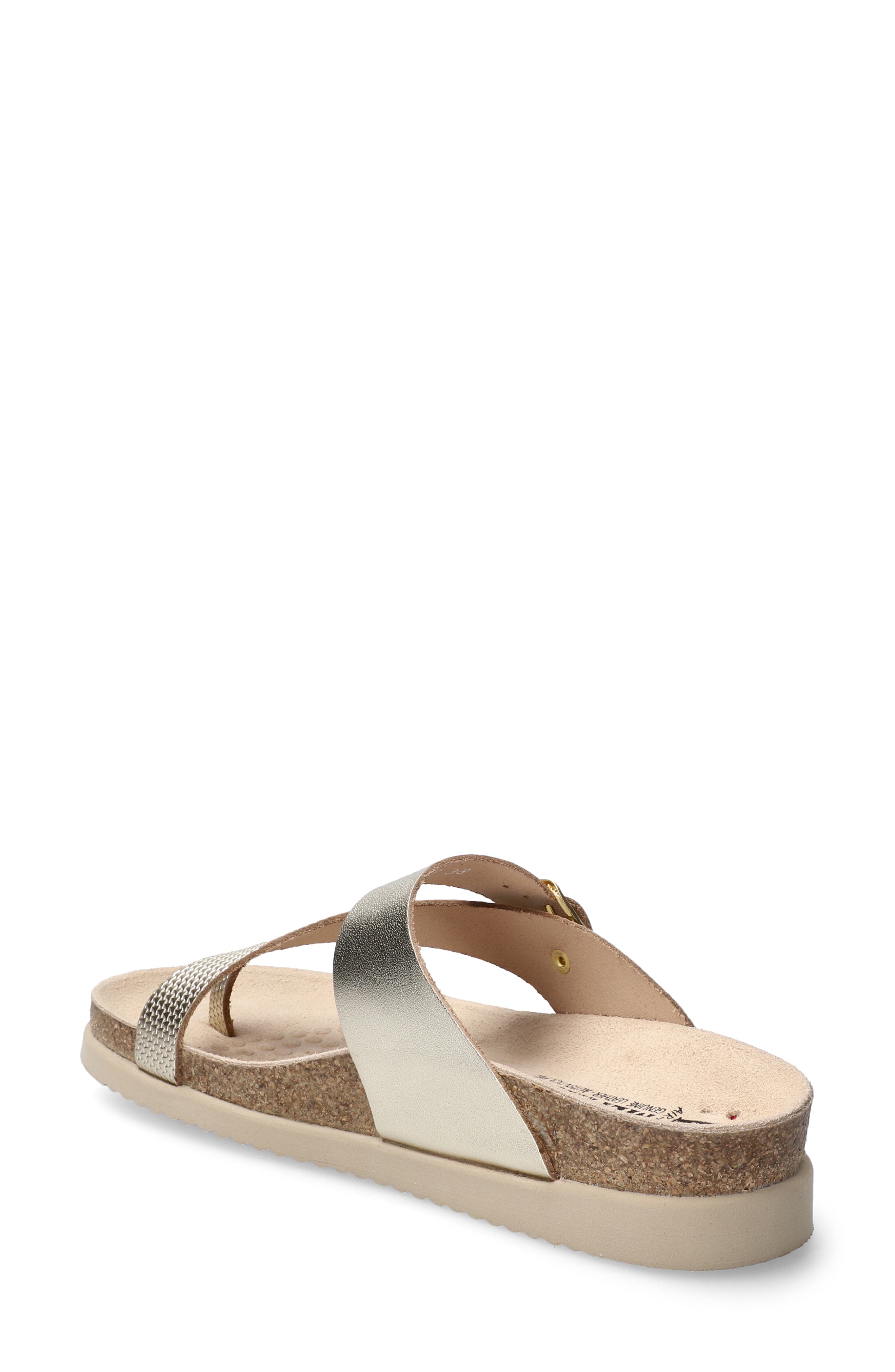 Mephisto Helen Mix Toe Loop Sandal, Alternate, color, Gold Flash/ Vega