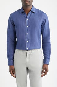 Peter Millar Shoreside Linen Button-Up Shirt
