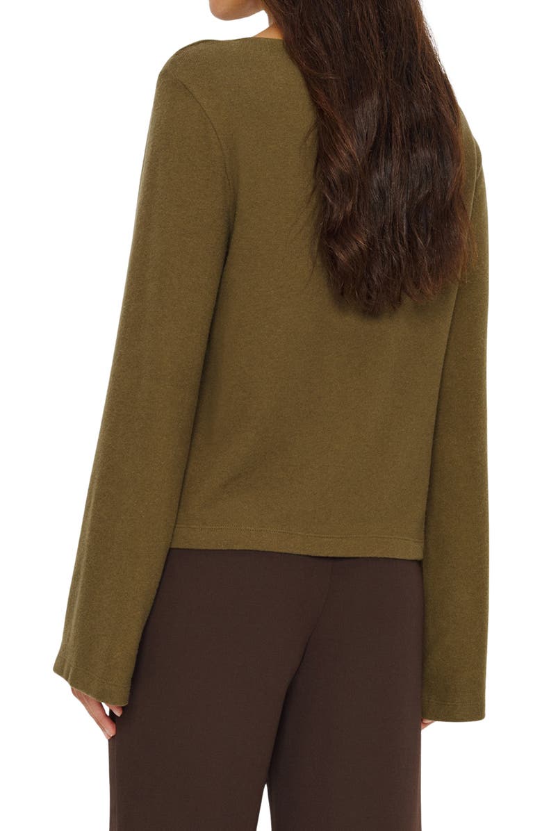 Reformation Eternity Knit Shirt, Alternate, color, Moss Garden