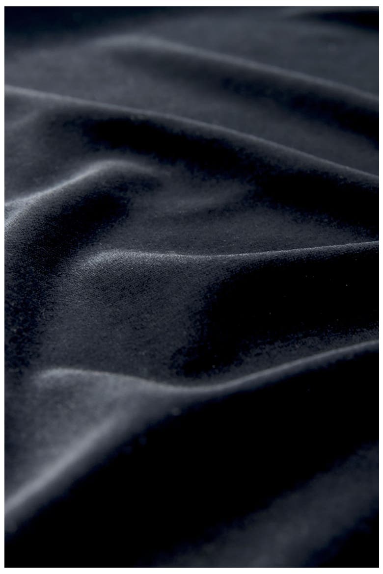One-Shoulder Velvet Cocktail Dress, Alternate, color, BLACK