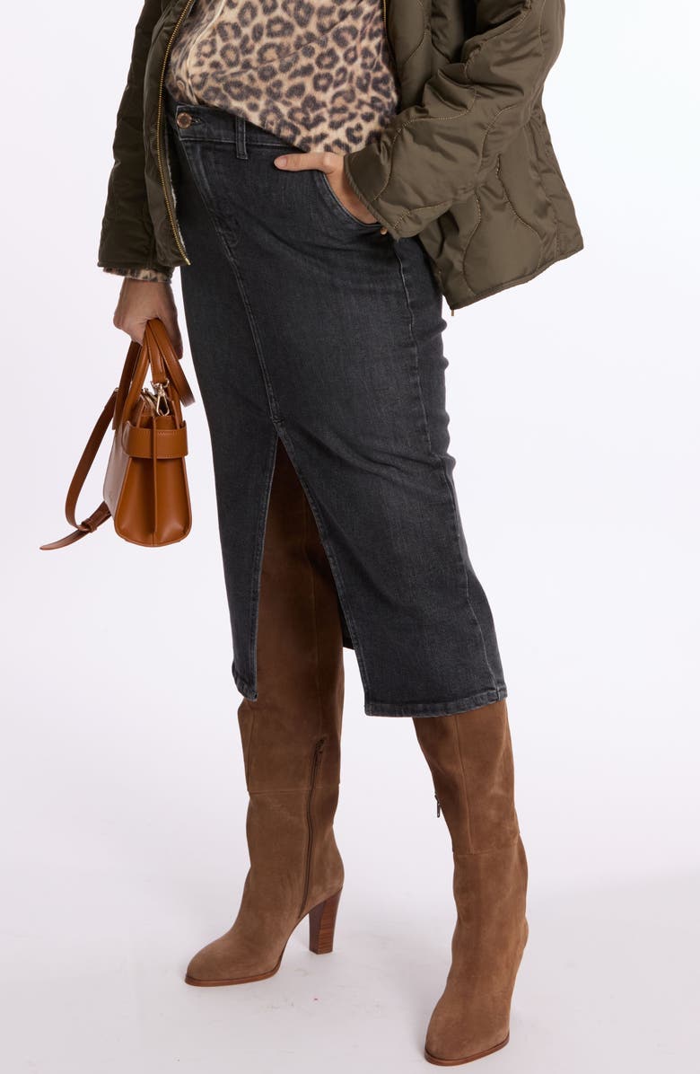 Cache Coeur Emma Maternity Pencil Skirt, Alternate, color, Used Grey