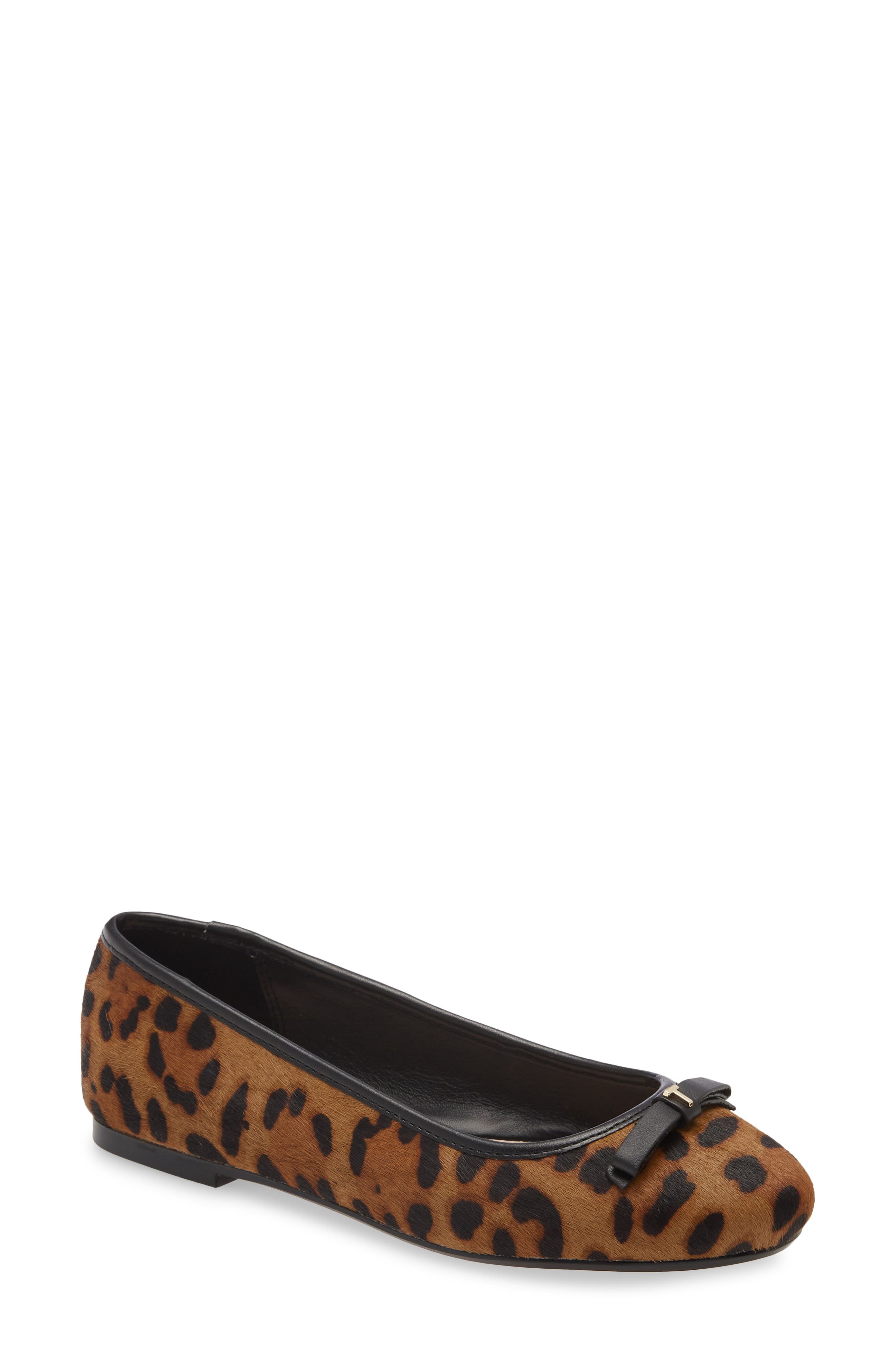 Ted Baker London Norha Genuine Calf Hair Flat, Main, color, 
