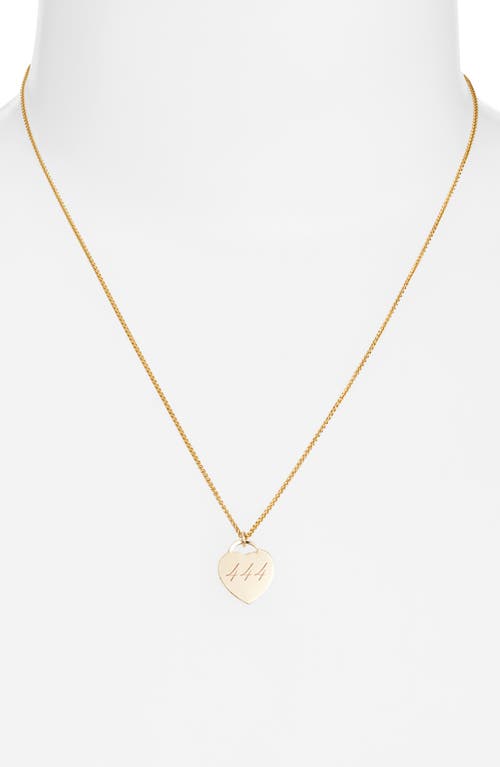 Set & Stones Alice Angel Numbers Pendant Necklace In Gold