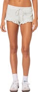 EDIKTED Randi Ruffle Drawstring Microshorts